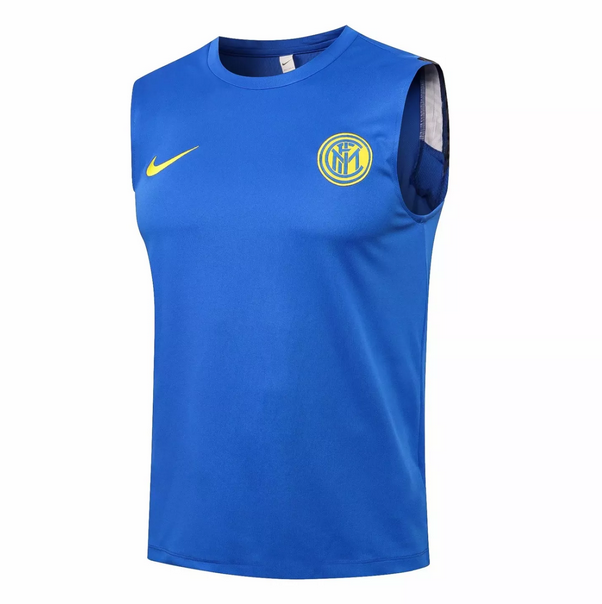 2021/22 Inter Milan Blue Wide-Back Vest Soccer Jersey Shirt